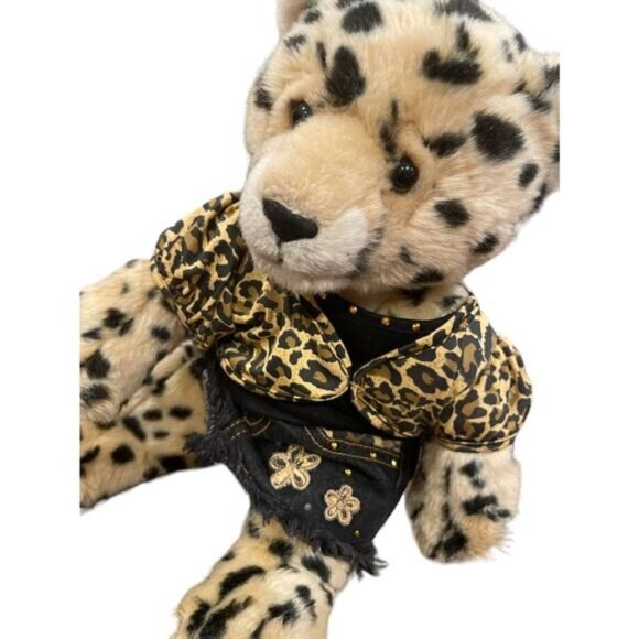 Build A Bear WWF Wild Big Cat Leopard Kitty Jungle Zoo Dressed up 2007 - Picture 1 of 6
